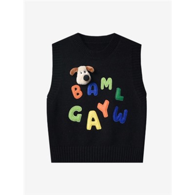 Вязаная жилетка для мальчиков и девоечк