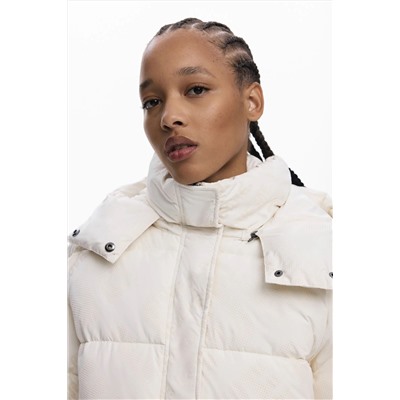 Abrigo acolchado folcado