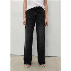 Jeans Danila wide leg tiro alto