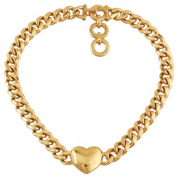 Колье Сердцебиение (покрытие золото) 41-45см, Есть комплект