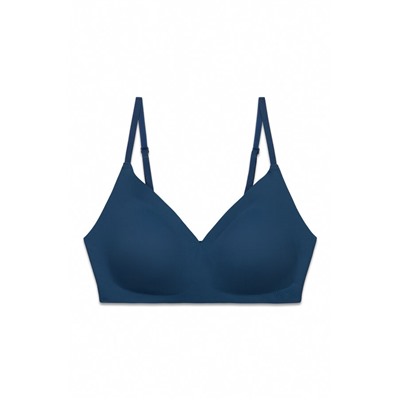 Top triangular liso clean cut azul