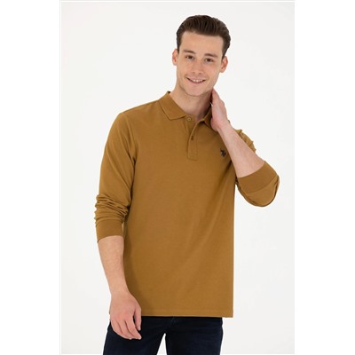 Erkek Açık Haki Basic Sweatshirt