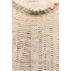 FEW ITEMS LEFT RIPPED KNIT SWEATER