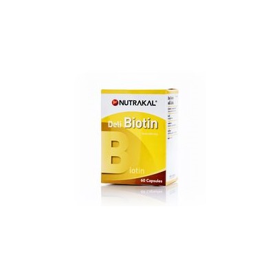 Витаминные капсулы с биотином от Nutrakal 60 шт / Nutrakal Deli Biotin 60caps