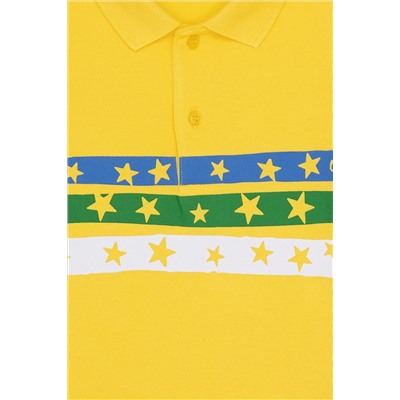 Erkek Çocuk Koyu Sarı Polo Yaka Tişört