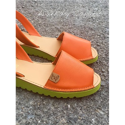 AB.ZAPATOS · 3201 naranja+AB.Z · Pelle · mochila NAPA (630) Naranja-PISTACHO