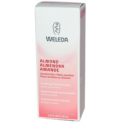 Weleda, Успокаивающий крем для лица с миндалем, 1.0 жидкая унция (30 мл)
