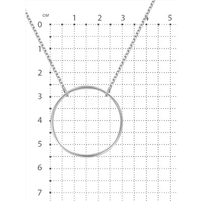 Колье из серебра родированное КЧ-005