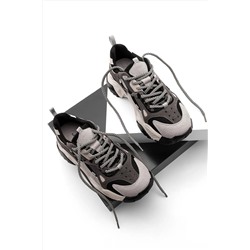 Marjin Kadın Yüksek Taban Sneaker Bağcıklı Spor Ayakkabı Edisa siyah 20Y0033SM56136