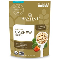 Navitas Organics, Organic, орехи кешью, 8 унц. (227 г)