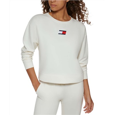 Eggshell Fleece Drop-Shoulder Sweatshirt - Women