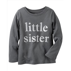 Long-Sleeve Little Sister Graphic Tee