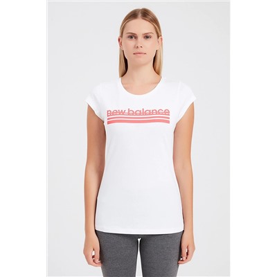 New Balance Kadın T-Shirt - NB VOM TEE - V-WTT918-WT