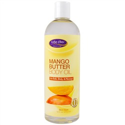 Life Flo Health, Масло манго для тела, 16 жид.унций (473 мл)