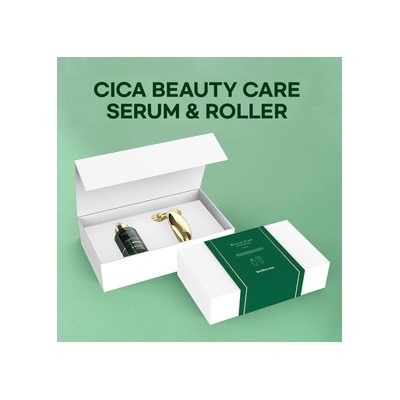 Cica Beauty Care Serum & Roller Set, Набор из сыворотки с центеллой и мини лифтинг роллера