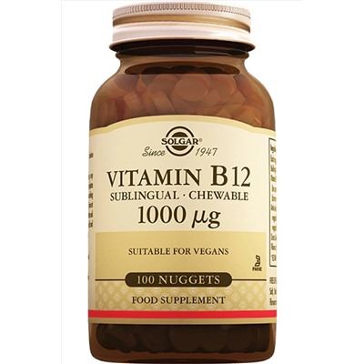 Solgar Vitamin B12 1000 Mg 100 Tablet (DİL ALTI) hizligeldi011