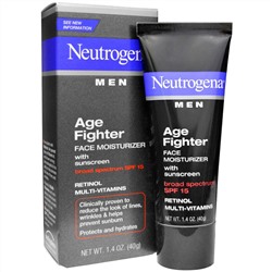 Neutrogena, Увлажняющий антивозрастной крем для мужчин + солнцезащитным кремом, SPF 15, 1,4 унции (40 г)