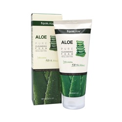 FarmStay Aloe Pure Cleansing Foam Пенка для умывания с экстрактом алоэ 180мл