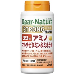 ASAHI DEAR NATURA strong 39 amino multivitamin and mineral Асахи Деар натура стронг 39 амино мультивитамины и минералы на 50 дней