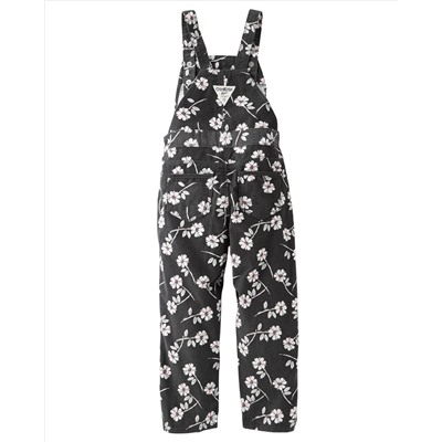 Floral Corduroy Overalls