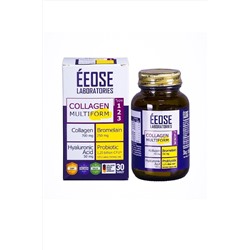 Eeose Multiform Collagen, Bromelain, Hyaluronik Asit Ve Probiyotik 30 Tablet TM.EOS.00046B