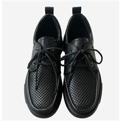 EC*O  Мужские перфорированные ботинки со шнуровкой Натуральная кожа Изготовлены из оригинальных материалов