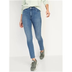 High-Waisted Medium-Wash Super Skinny Jeans for Women