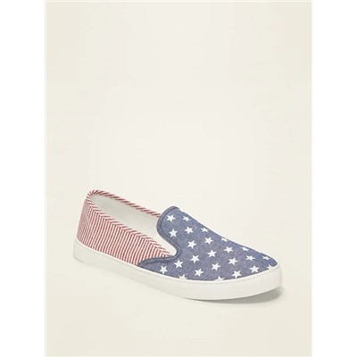 Canvas Slip-On Sneakers for Women