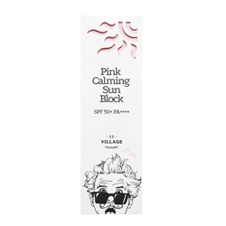 VILLAGE 11 FACTORY Pink Calming Sun Block SPF50+ PA++++ Успокаивающий солнцезащитный крем 50мл