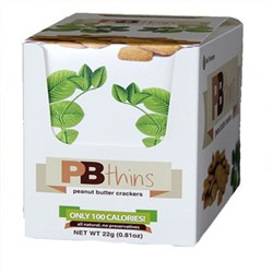 Bell Plantation, PB Thins, крекеры с арахисовым маслом, 12 пакетиков, 0,81 унции (22 г) каждый
