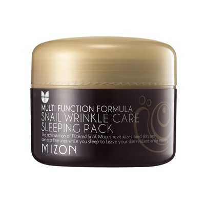 MIZON Snail Wrinkle Care Sleeping Pack Ночная маска c муцином улитки 80мл