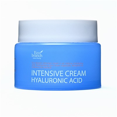 [ECO BRANCH] Крем для лица интенсивный ГИАЛУРОНОВАЯ КИСЛОТА увлажняющий Intensive Cream Hyaluronic Acid, 100 мл