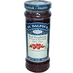 St. Dalfour, Красная малина, фруктовый спред, 10 унций (284 г)