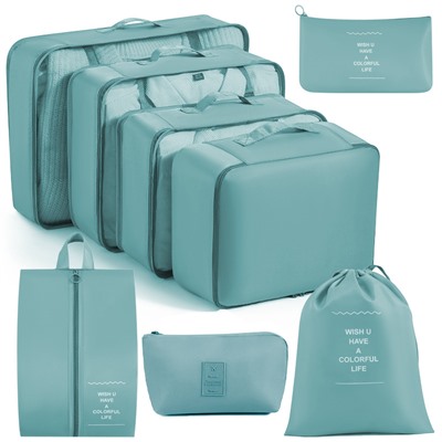 Новая саржевая ткань Оксфорд для хранения в путешествиях, набор из восьми предметов удобной одежды, сумка для хранения бюстгальтера, цифровая отделочная сумка оптом