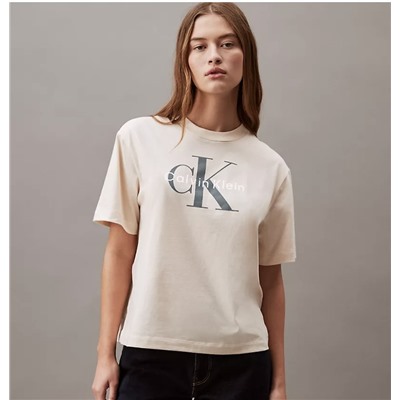 Monogram Logo Boxy Crewneck T-Shirt