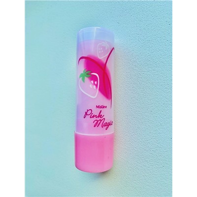 [MISTINE] Бальзам для губ ПРОЯВЛЯЮЩИЙСЯ с ароматом клубники Pink Magic Lip, 3.7 г