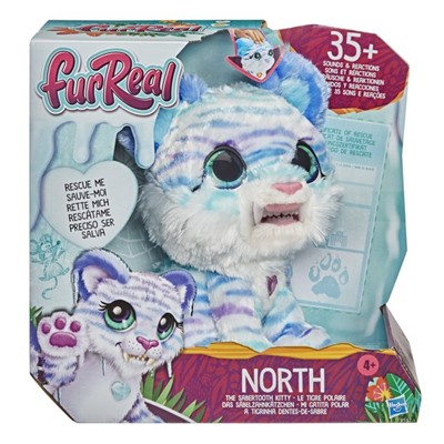 furReal North the Sabertooth Kitty Interactive Pet Toy, Includes Pet, Ages 4 and Up