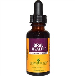 Herb Pharm, Здоровье полости рта, травяной ополаскиватель для полости рта, 1 жидкая унция (30 мл)