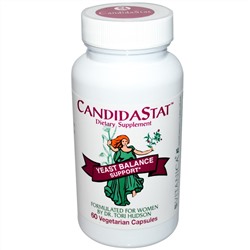 Vitanica, CandidaStat для поддержки баланса дрожжей,  60 капсул на растительной основе