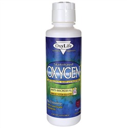OxyLife, Стабилизированный кислород с коллоидным серебром и алоэ вера, со вкусом горных ягод, 16 унций (473 мл)