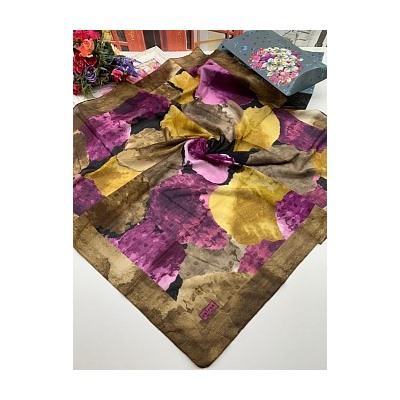 Платок женский с цветным принтом (100*100 см.) арт. 246145