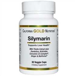 California Gold Nutrition, CGN, Экстракт расторопши пятнистой, 300 мг, 30 капсул в растительной оболочке