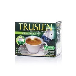 Труслен Кофе с экстрактом не обжаренных кофейных зерен 10 пакетиков 16 гр/Truslen Plus Green Coffee Bean box
