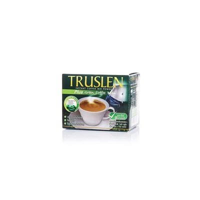 Труслен Кофе с экстрактом не обжаренных кофейных зерен 10 пакетиков 16 гр/Truslen Plus Green Coffee Bean box
