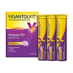 Vigantolvit 2000 I.E. Vitamin D3 Brausetabletten, 60 St