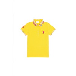 Kız Çocuk Sarı Basic Tişört