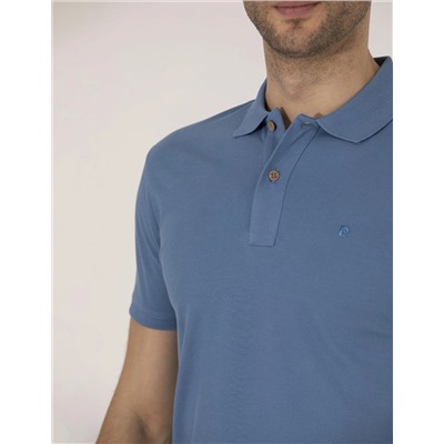Koyu Mavi Regular Fit Polo Yaka Basic Tişört