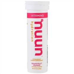 Nuun, Vitamins, Hydration, Grapefruit Orange, 12 Tablets