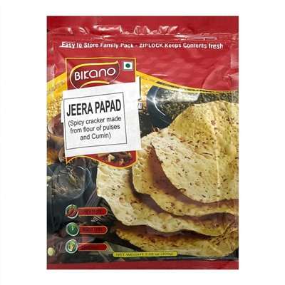 BIKANO Papad flatbreads with cumin Лепешки Папад с кумином 200г