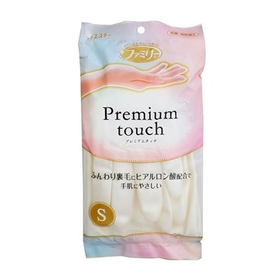 Перчатки ST Family для хозработ Premium touch с гиалуроновой кислотой размер S  белые 1 пара
